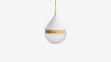 Workstead Buoy Cardinal Hemisphere Pendant Large in Straw