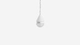 Workstead Buoy Cardinal Hemisphere Pendant Small in Matte White Enamel