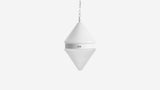 Workstead Buoy Cardinal Pendant Large in Matte White Enamel