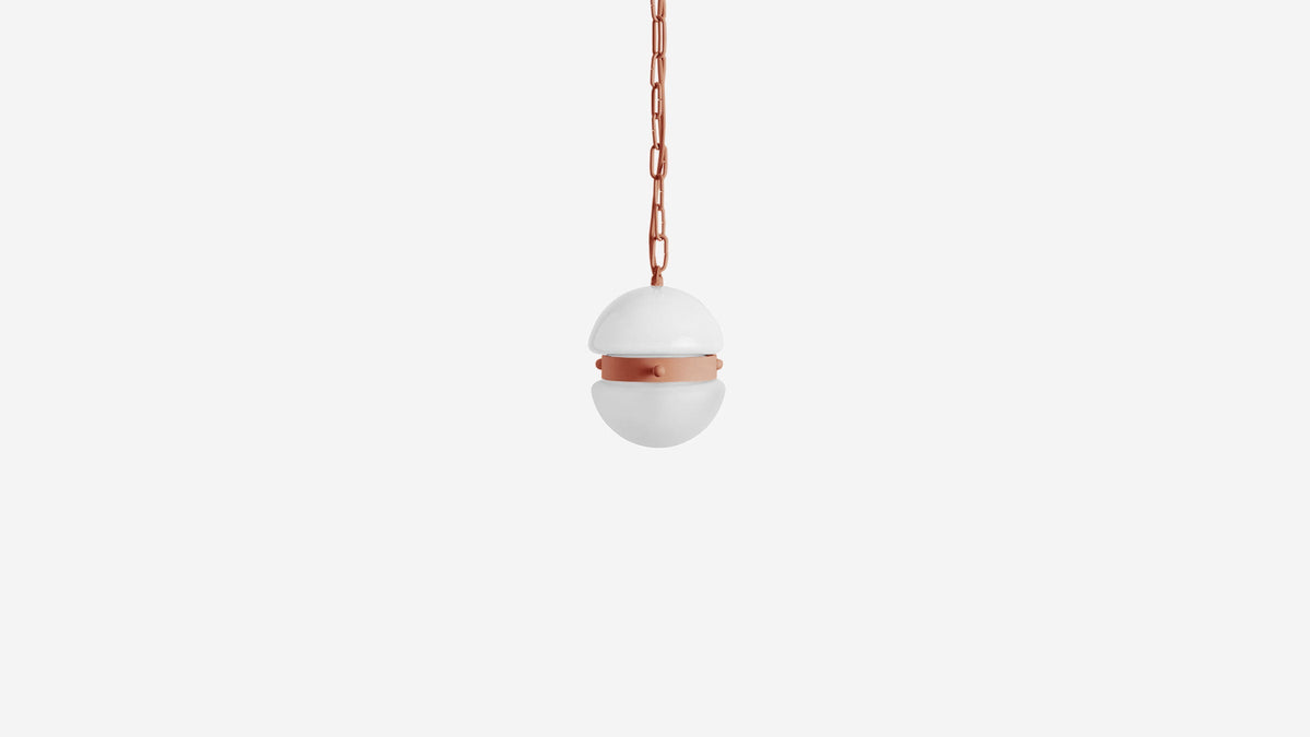Workstead Buoy Hemisphere Pendant Small in Clay