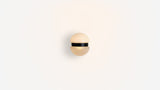 Workstead Buoy Hemisphere Sconce, illuminated