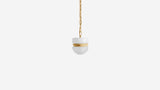 Workstead Buoy Slab Hemisphere Pendant Small in Straw