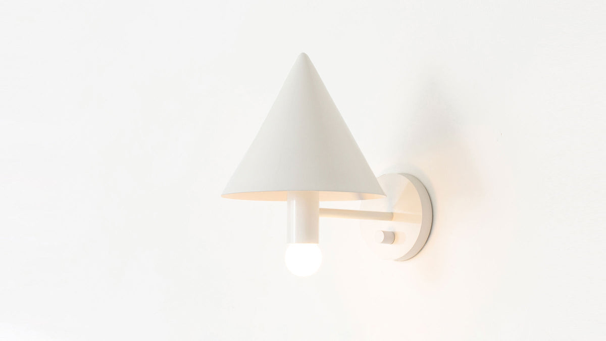 Workstead Canopy Sconce installed on wall
