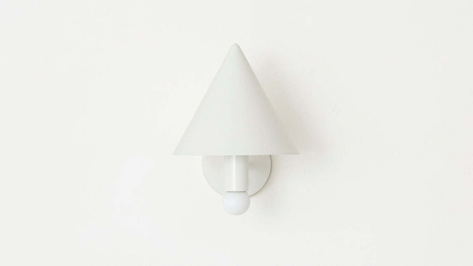 Workstead Canopy Sconce, conical shroud wall sconce