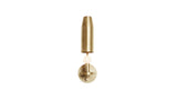 Workstead Chamber Sconce in Hewn Brass, shade open