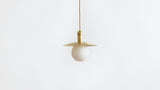 Workstead Helios Cord Pendant in Hewn Brass