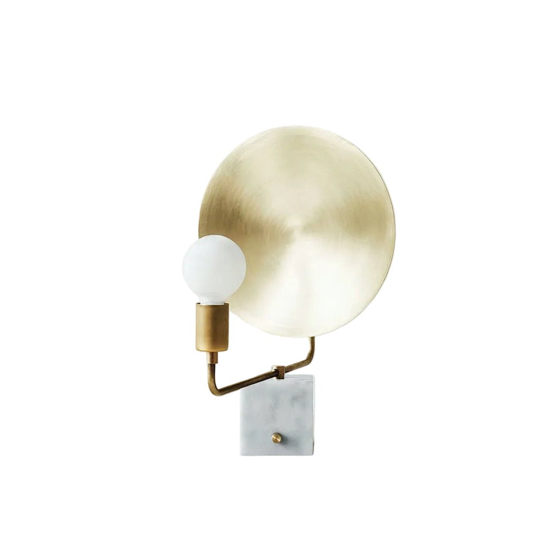 Workstead Helios Table Lamp in Hewn Brass