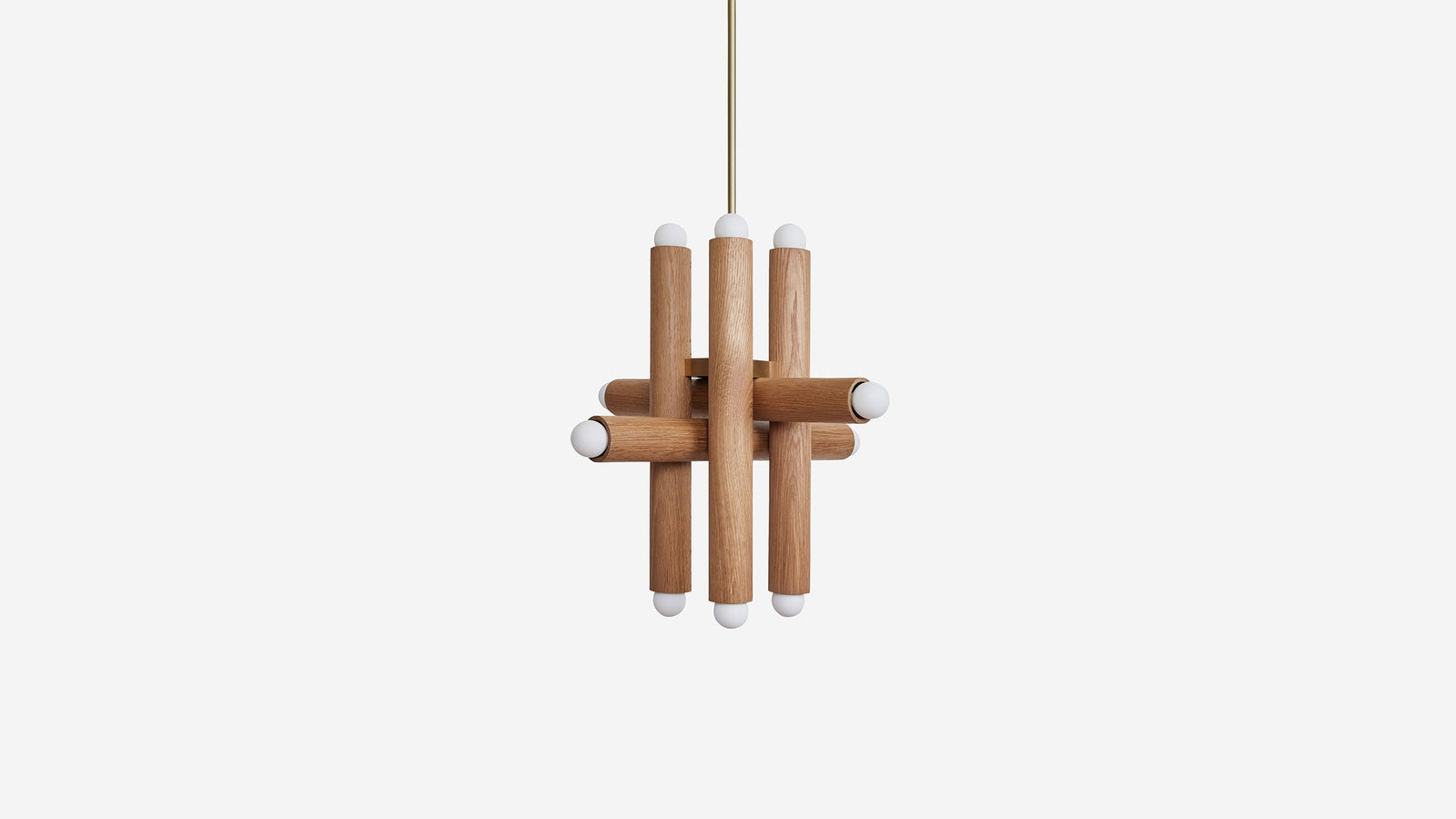 Workstead Hieroglyph Pendant XII, nested wood cylinders