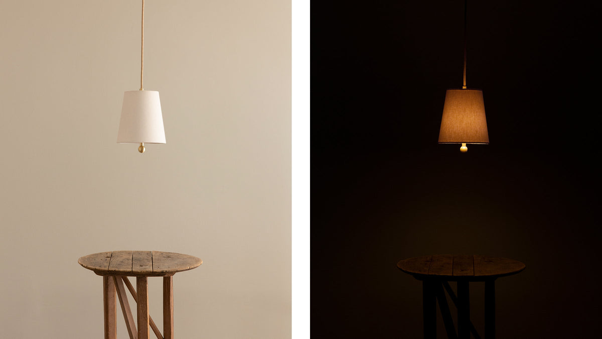 Workstead House Cord Pendant Small in a room setting