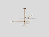 Workstead Industrial Chandelier in Lost Brass