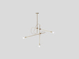 Workstead Industrial Chandelier, vertical configuration