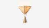 Workstead Lantern Pyramid Sconce, illuminated