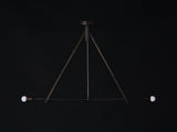 Workstead Lodge Chandelier II in Oxidized Ash
