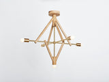 Workstead Lodge Chandelier V in Natural Oak