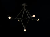 Workstead Lodge Chandelier V in Oxidized Ash