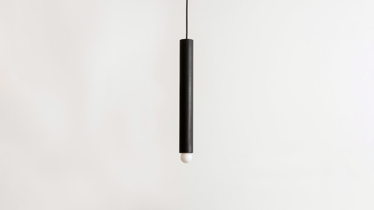 Workstead Lodge Cord Pendant Large in Oxidized Ash