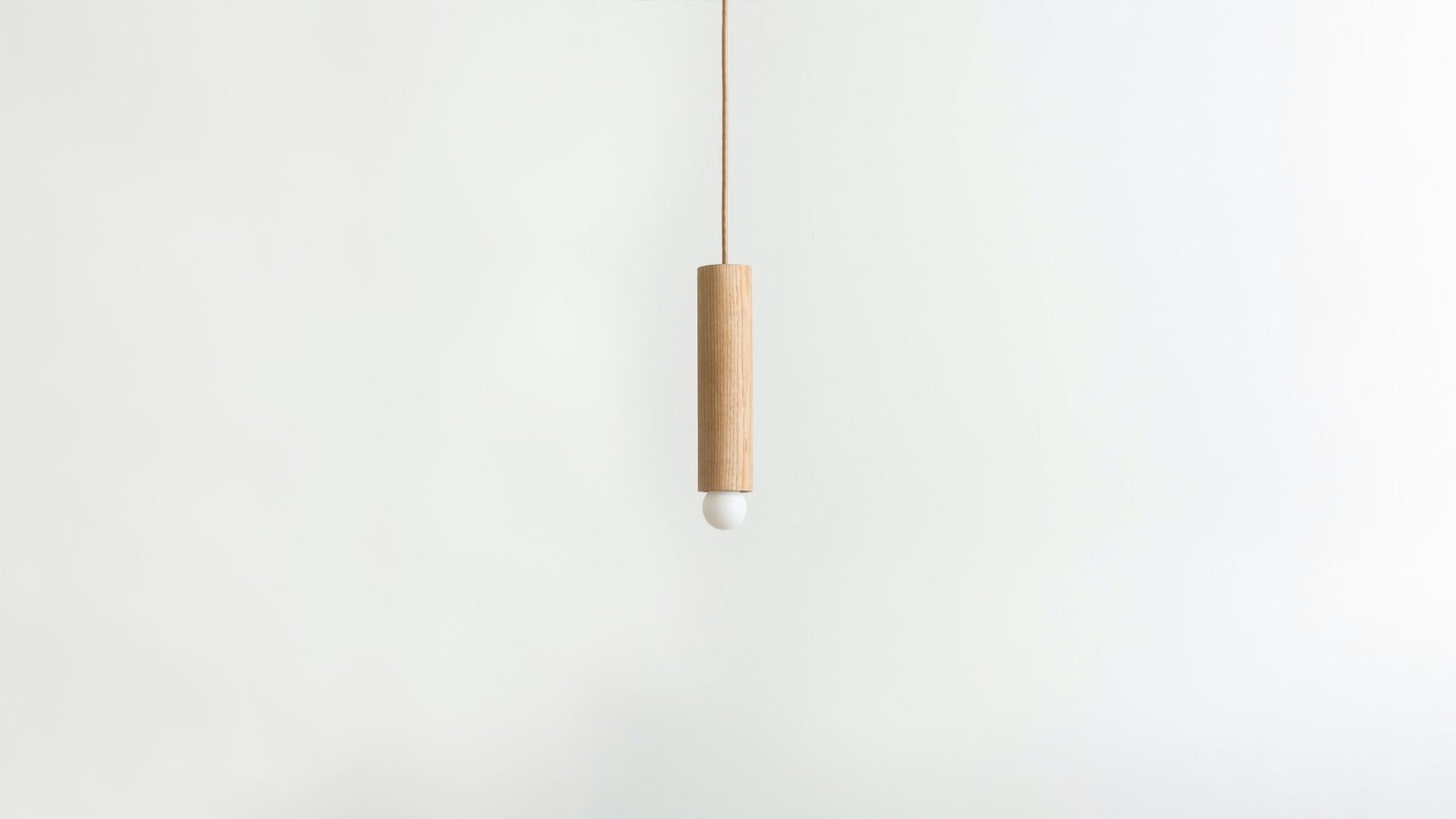 Workstead Lodge Cord Pendant Small in Natural Oak