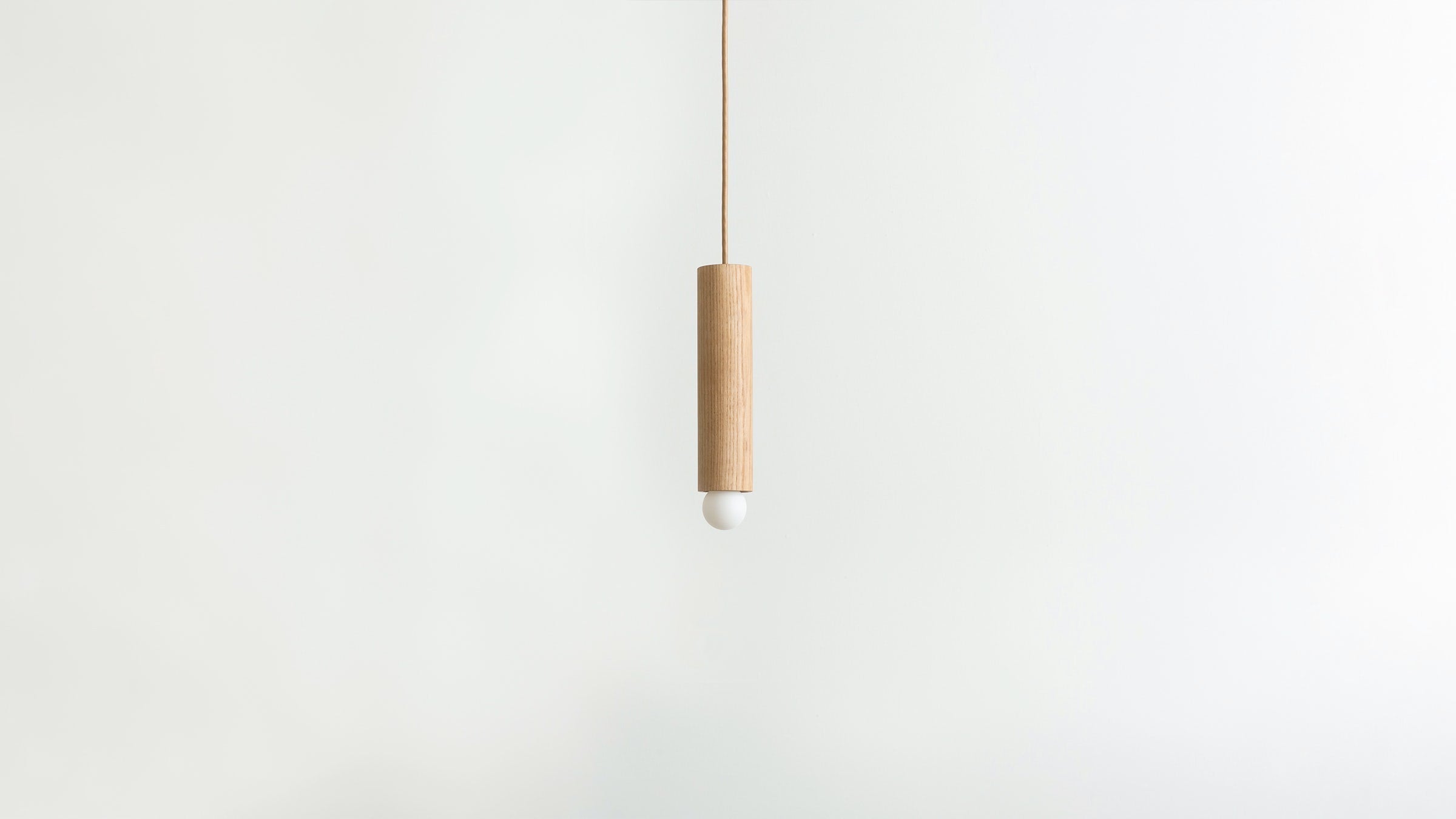 Workstead Lodge Cord Pendant Small in Natural Oak