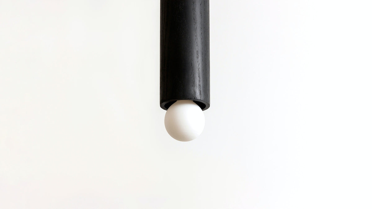 Workstead Lodge Cord Pendant Small in Oxidized Ash