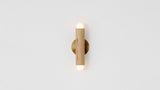 Workstead Lodge Double Sconce in Lost Brass
