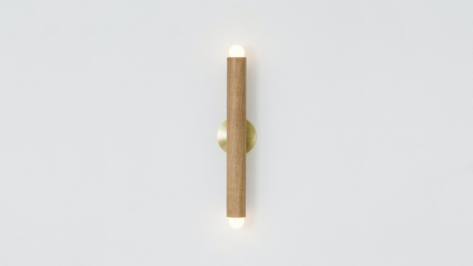 Workstead Lodge Linear Sconce in Natural Oak
