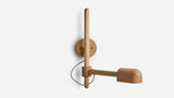 Workstead Lodge Pivot Sconce in Natural Oak