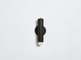 Workstead Lodge Sconce in Oxidized Ash with Blackened Brass hardware