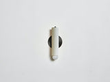 Workstead Lodge Sconce in Painted White with Blackened Brass hardware