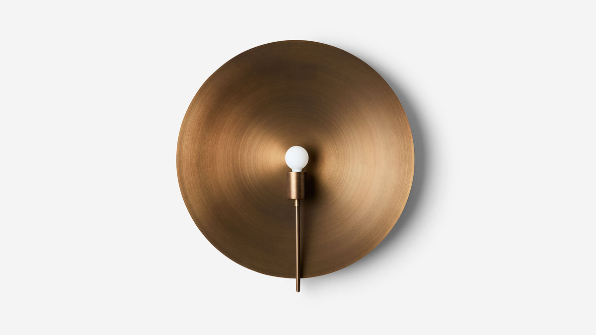 Workstead Mega ADA Sconce in Hewn Brass