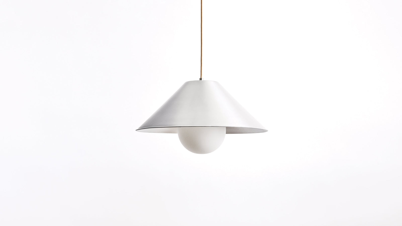 Workstead Monumental Pendant Small in Waxed Aluminum