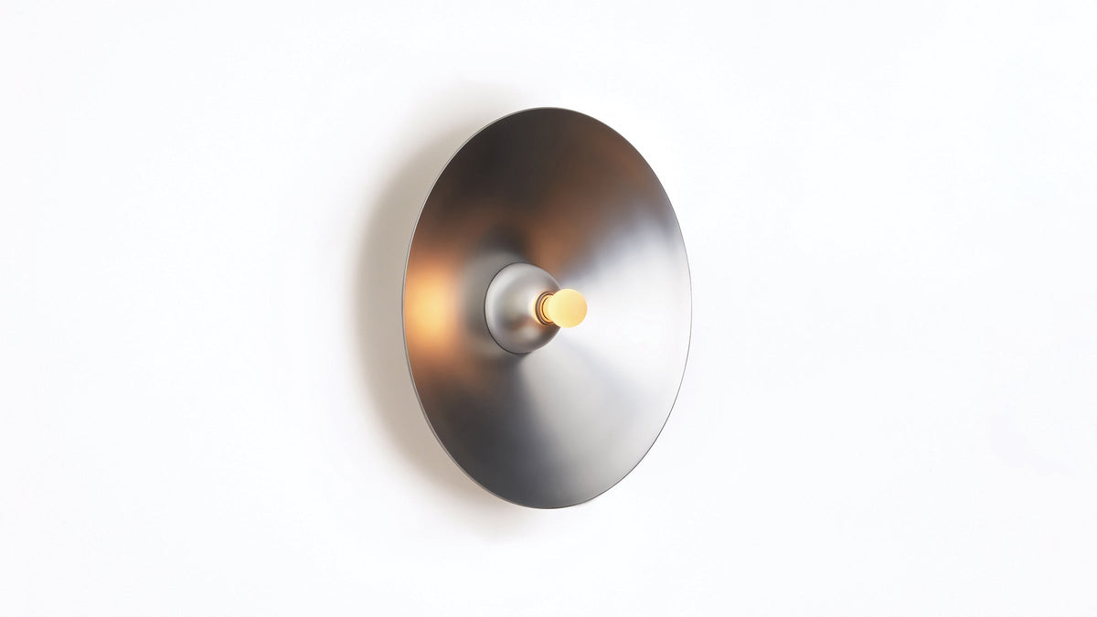 Workstead Monumental Sconce Flush Mount in Waxed Aluminum