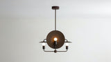 Workstead Orbit Chandelier in Hand Finished Bronze