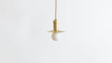 Workstead Orbit Cord Pendant in Hewn Brass
