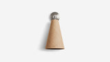 Workstead Pendolo Sconce Medium in Brushed Nickel with Natural Burlap shade