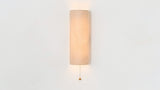 Workstead Shaded Vault Sconce, illuminated