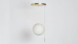 Workstead Signal Globe in Hewn Brass
