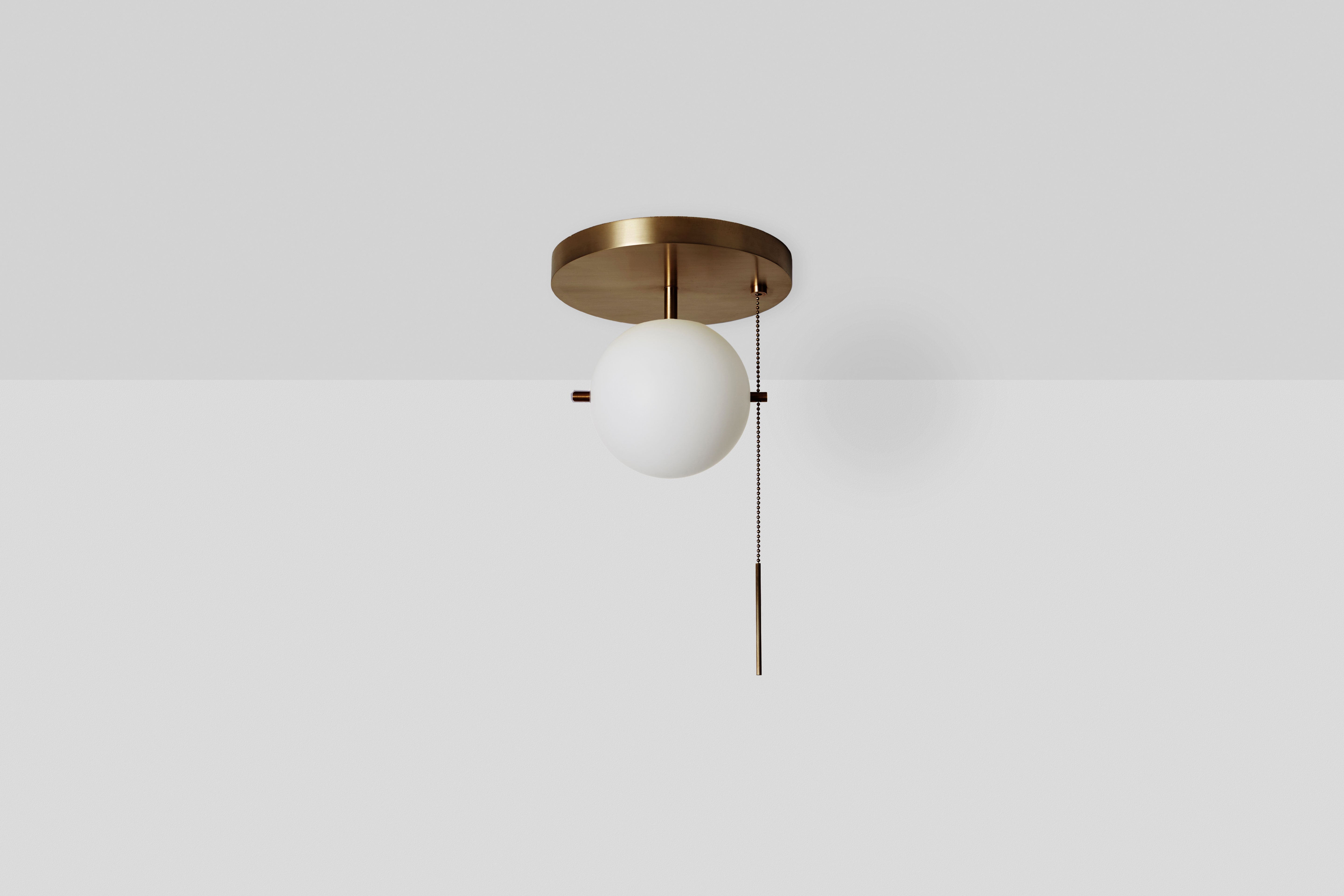 Workstead Signal Pendant Flush Mount in Lost Brass