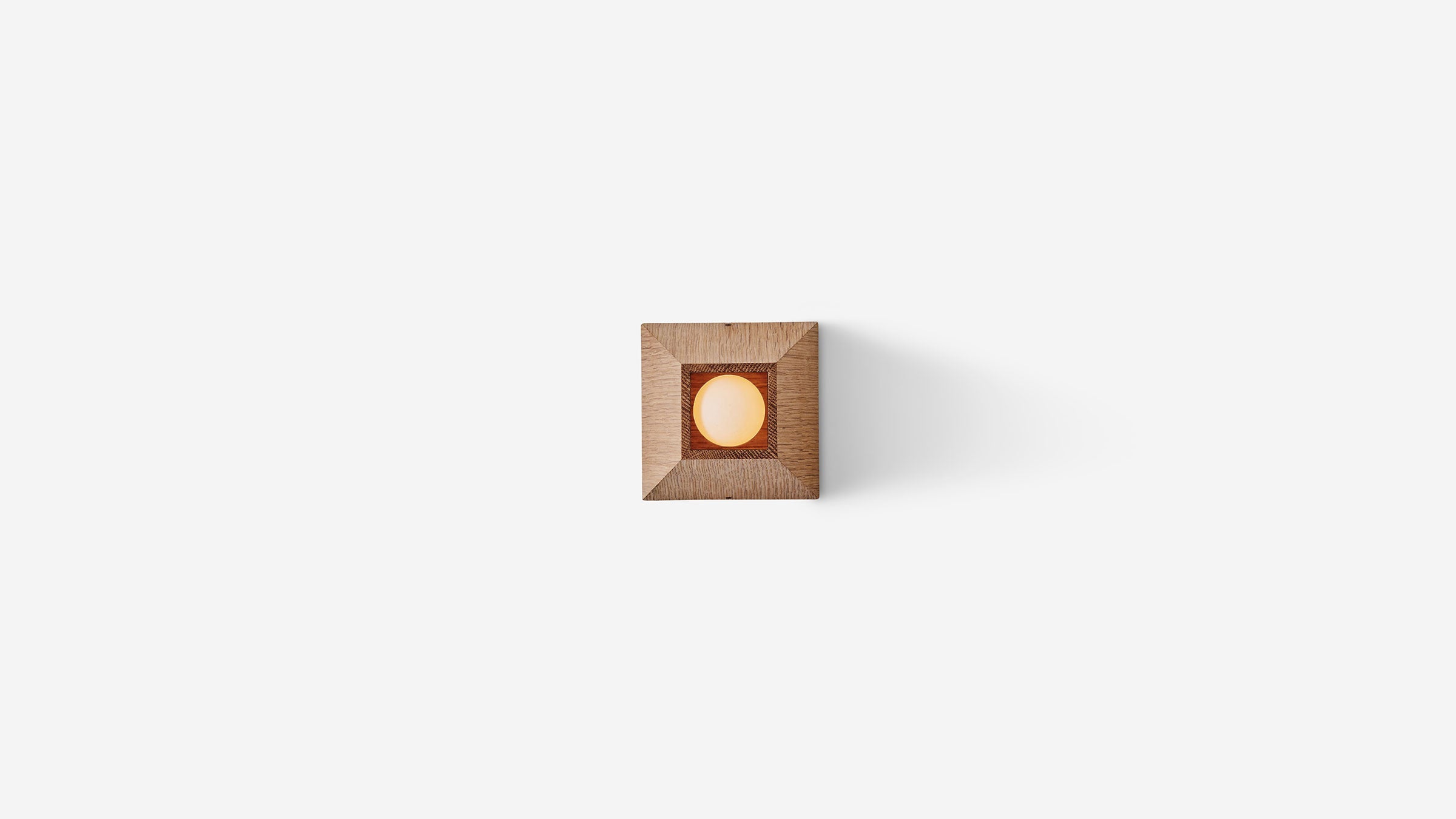 Workstead Stockade Cannon Sconce in Natural Oak