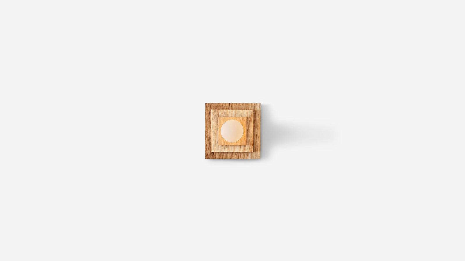 Workstead Stockade Step Sconce in Natural Oak