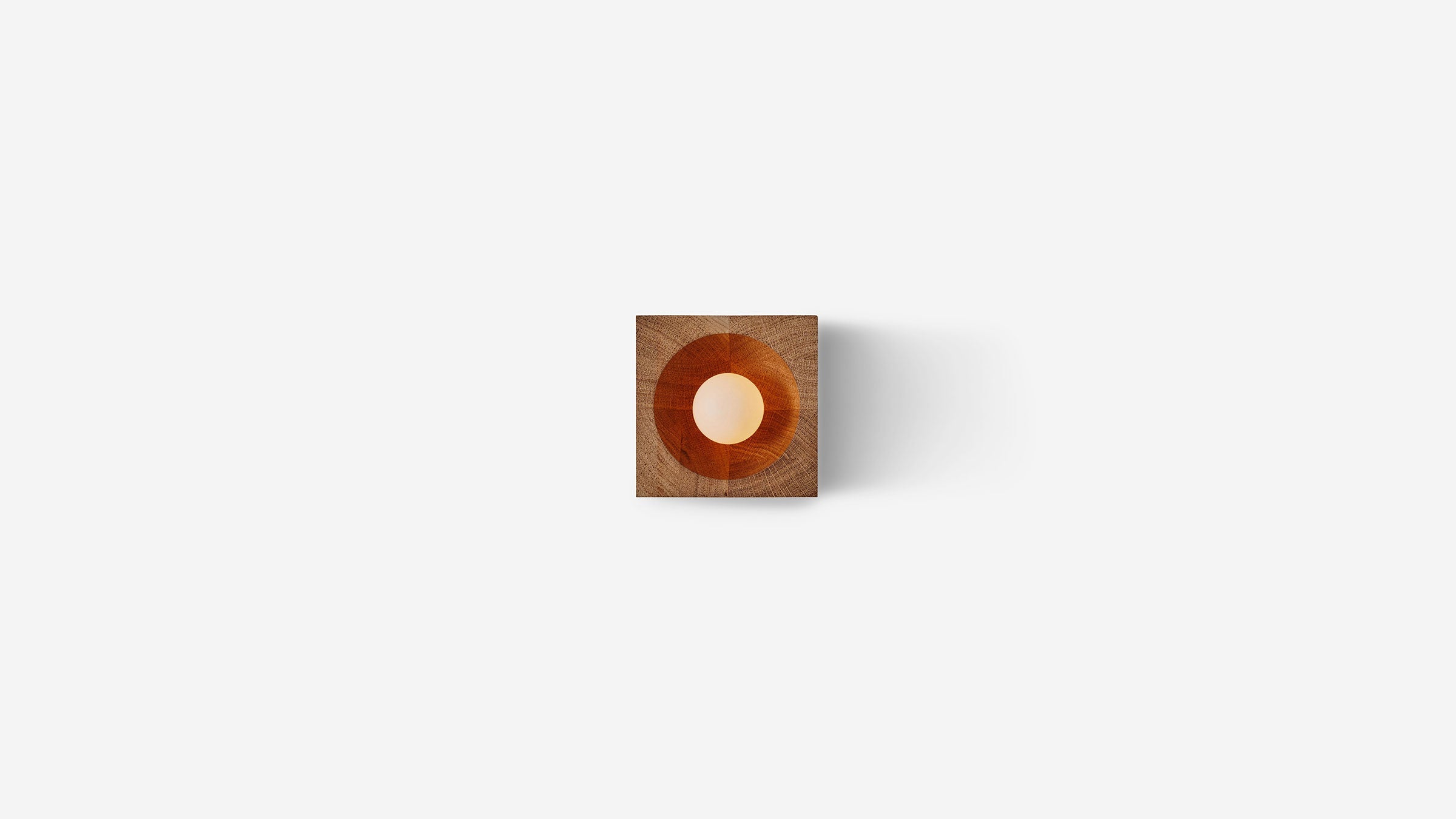 Workstead Stockade Well Sconce in Natural Oak