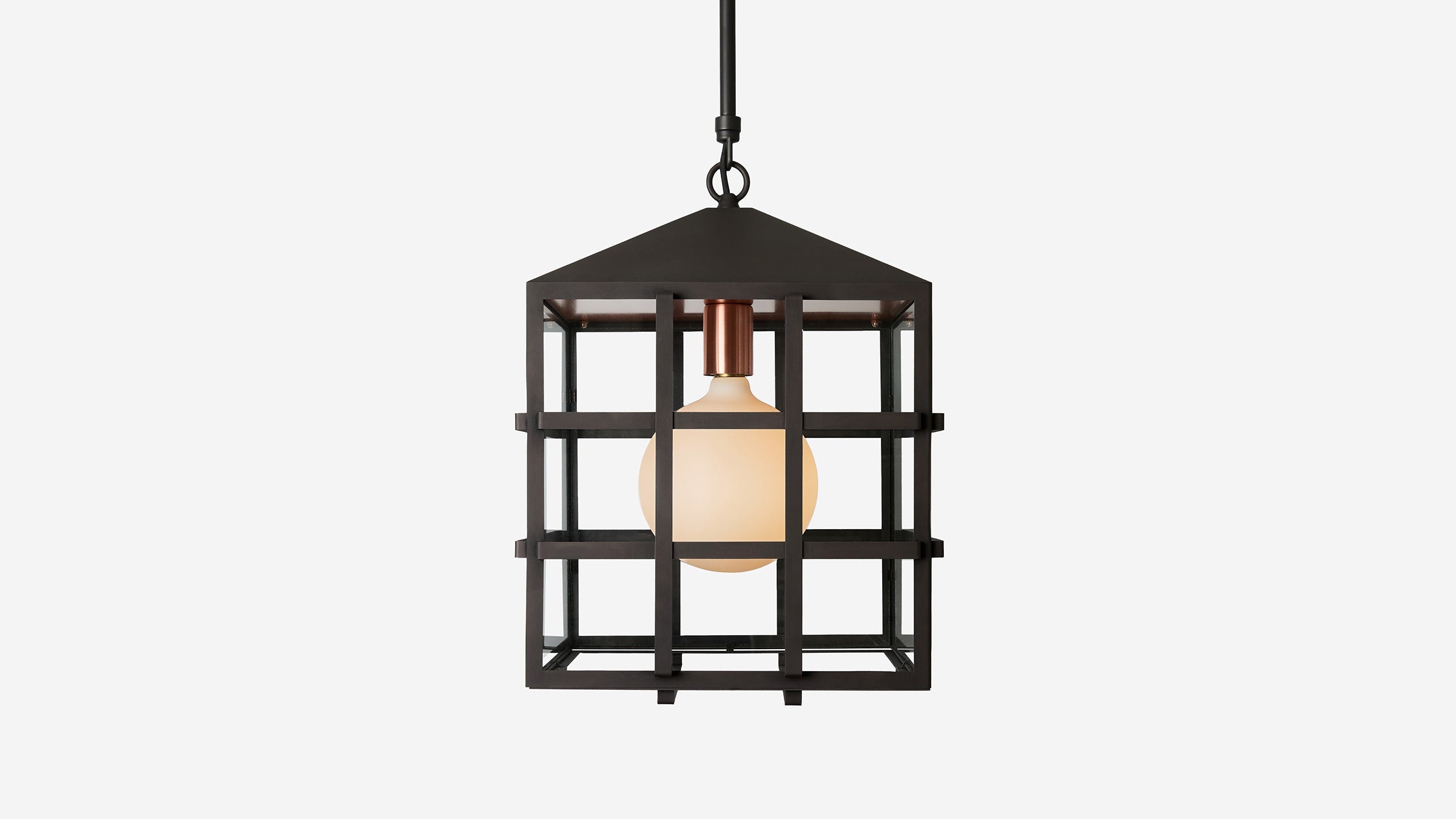 Workstead Trellis Pendant illuminated