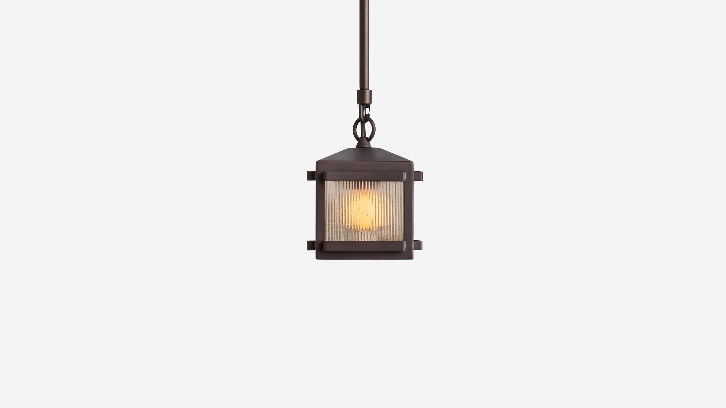 Workstead Trellis Pendant Small in Oxidized Copper