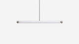 Workstead Tube Pendant Large in Brushed Nickel