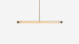 Workstead Tube Pendant Large in Hewn Brass