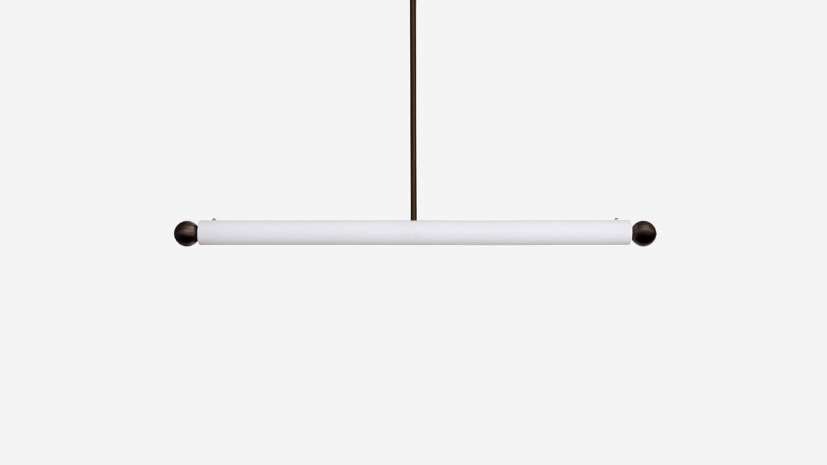 Workstead Tube Pendant Large in Hand Finished Bronze