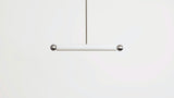 Workstead Tube Pendant Medium in Brushed Nickel