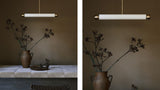 Workstead Tube Pendant Medium in a room setting