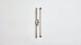 Workstead Tube Sconce Flush Mount Medium in Brushed Nickel
