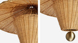 Workstead Woven Pendant rattan weave detail