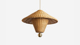 Workstead Woven Pendant, rattan shade